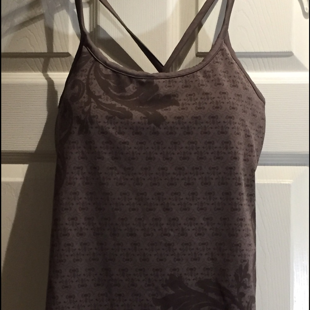 Athleta tank with built in sports bra 34DD EUC
