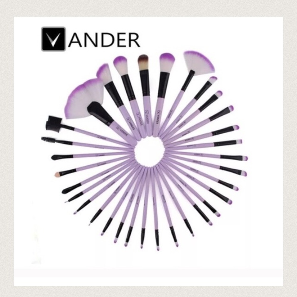 32Pcs Purple Vander Makeup Brushes - Picture 2 of 4
