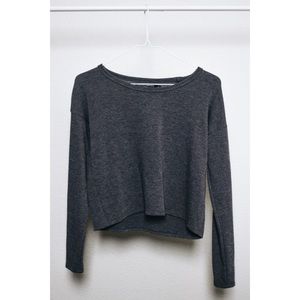 Gray knit long sleeve