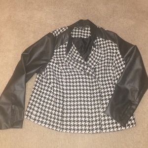 Plus Size Faux Leather Moto Jacket