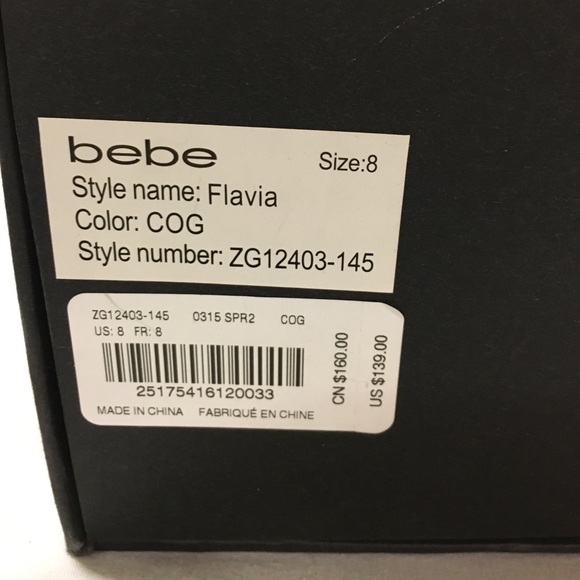 BEBE Flavia Laser Cut Booties Cognac SALE!! - Picture 8 of 8