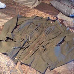 Roz & Ali stylish jacket light army green