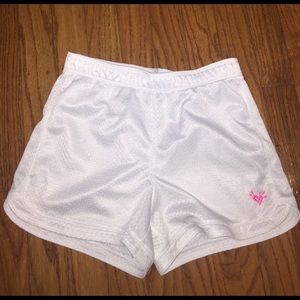 JUSTICE White mesh shorts. Size 10