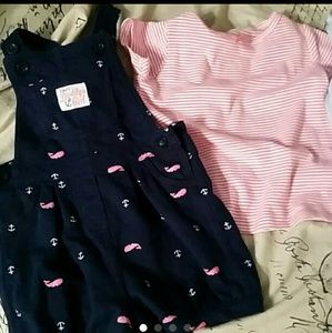 18 month carter's summer girls sets lot