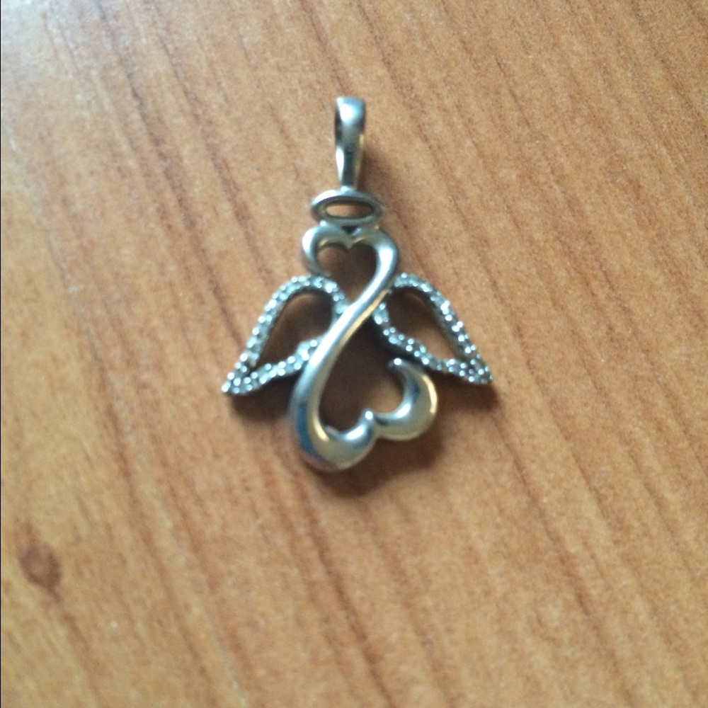 925 sterling silver angel pendant from Kay jeweler