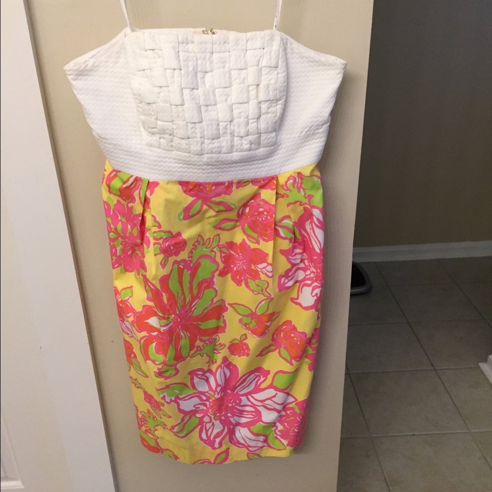 Lilly Pulitzer strapless dress Size 6