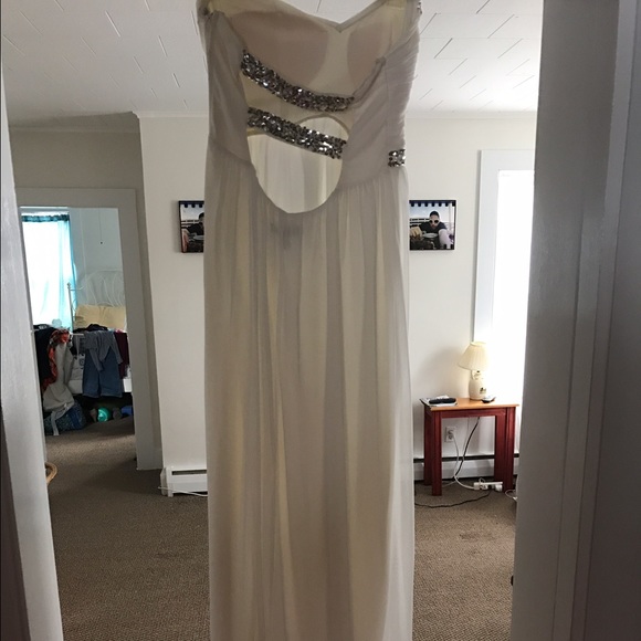 White gem prom dress - Picture 2 of 3