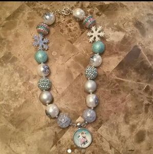 Chunky bead girls necklaces princess