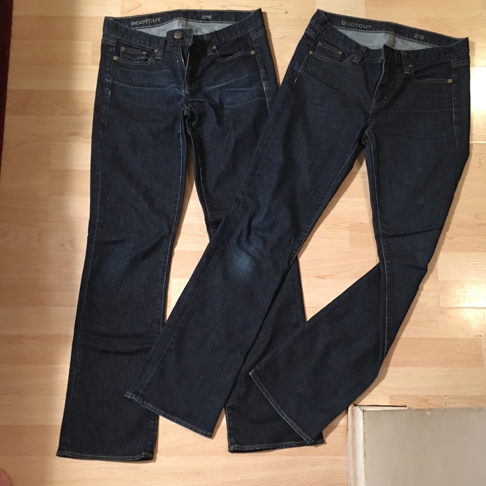 J Crew boot cut jeans! 2 pairs! Sz 27s