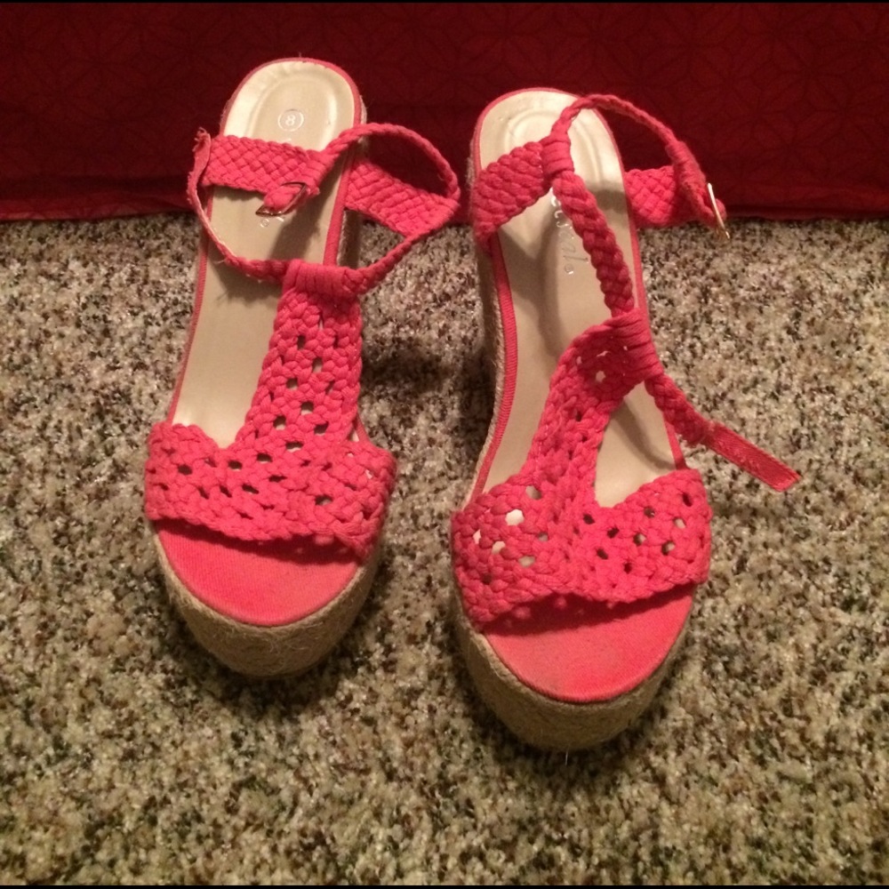 Wet Seal Wedge Sandals
