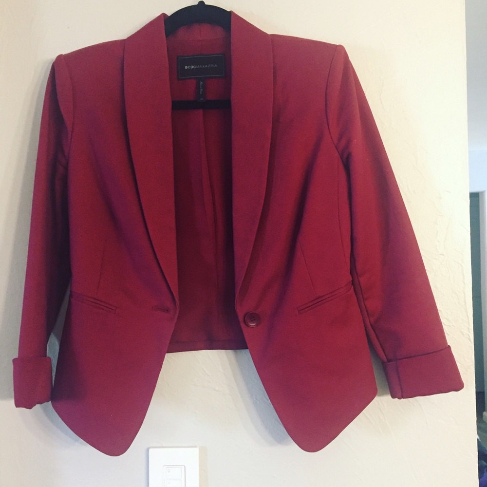 Wine colored BCBG blazer