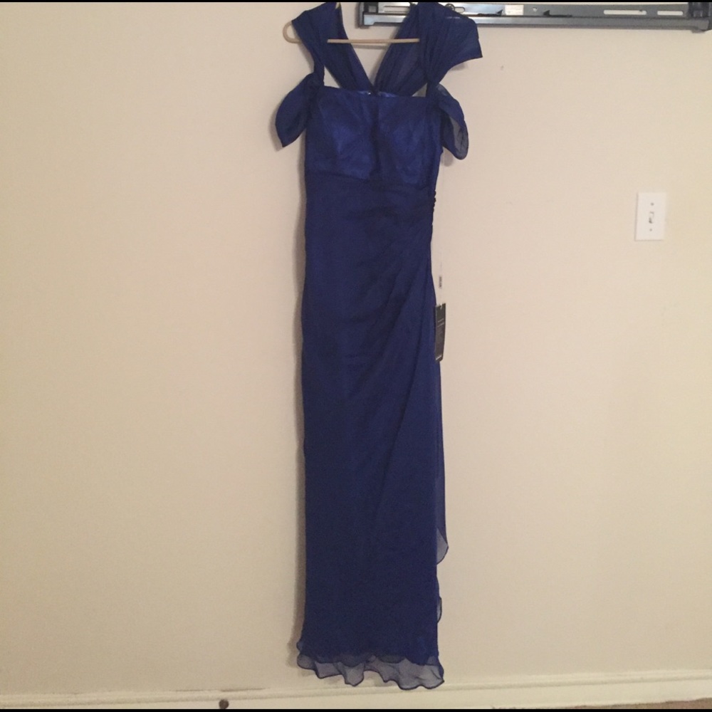 Royal blue mother of the bride or prom dress