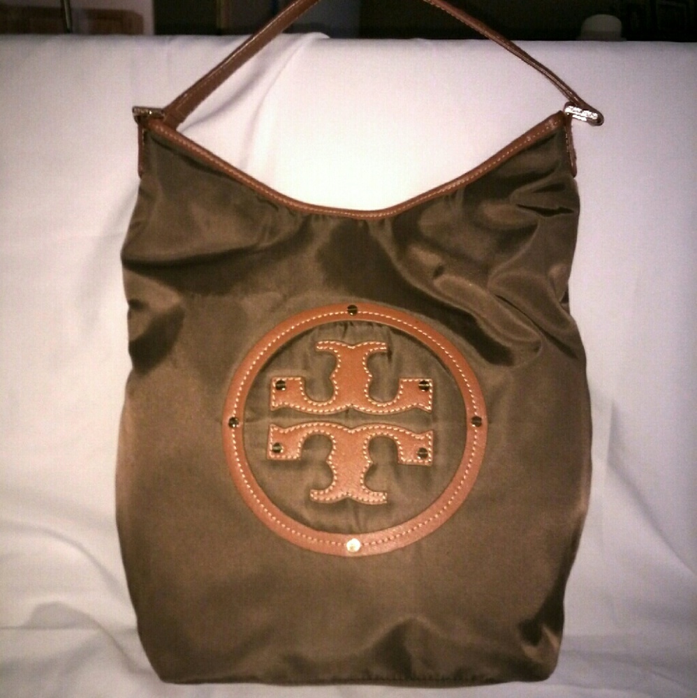 Tory Burch Stacked Logo Nylon Bag Tote