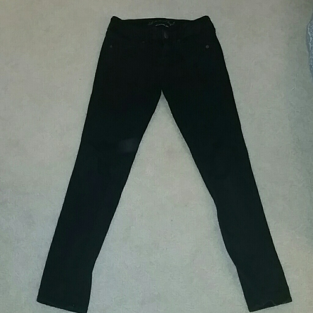 Black stretch skinny jeans