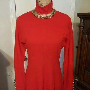 Red Wool Dress