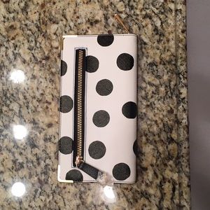 Aldo Black and white striped AND polka dot wallet!