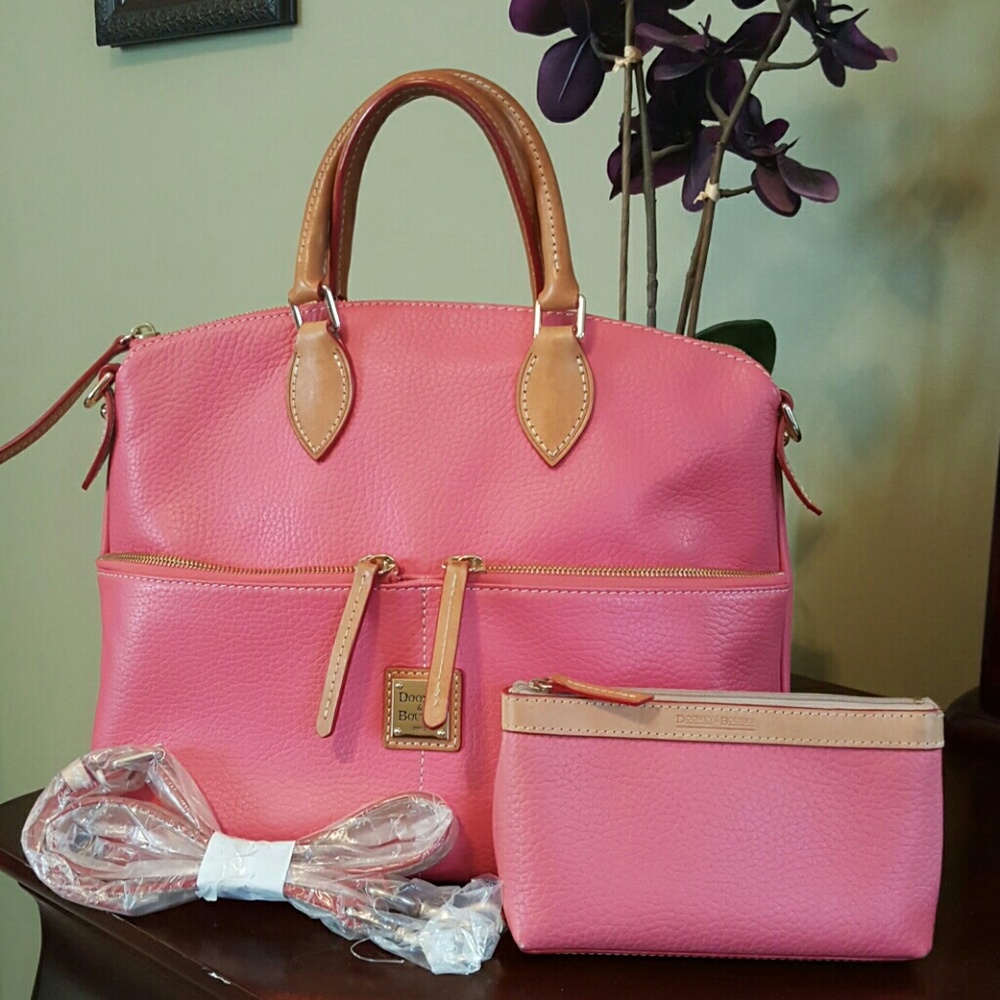 Dooney & Burke Pebbled Leather Satchel