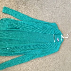 Lilly Pulitzer Aqua Cardigan worn a few times