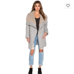 Free people cozy belted wrap coat