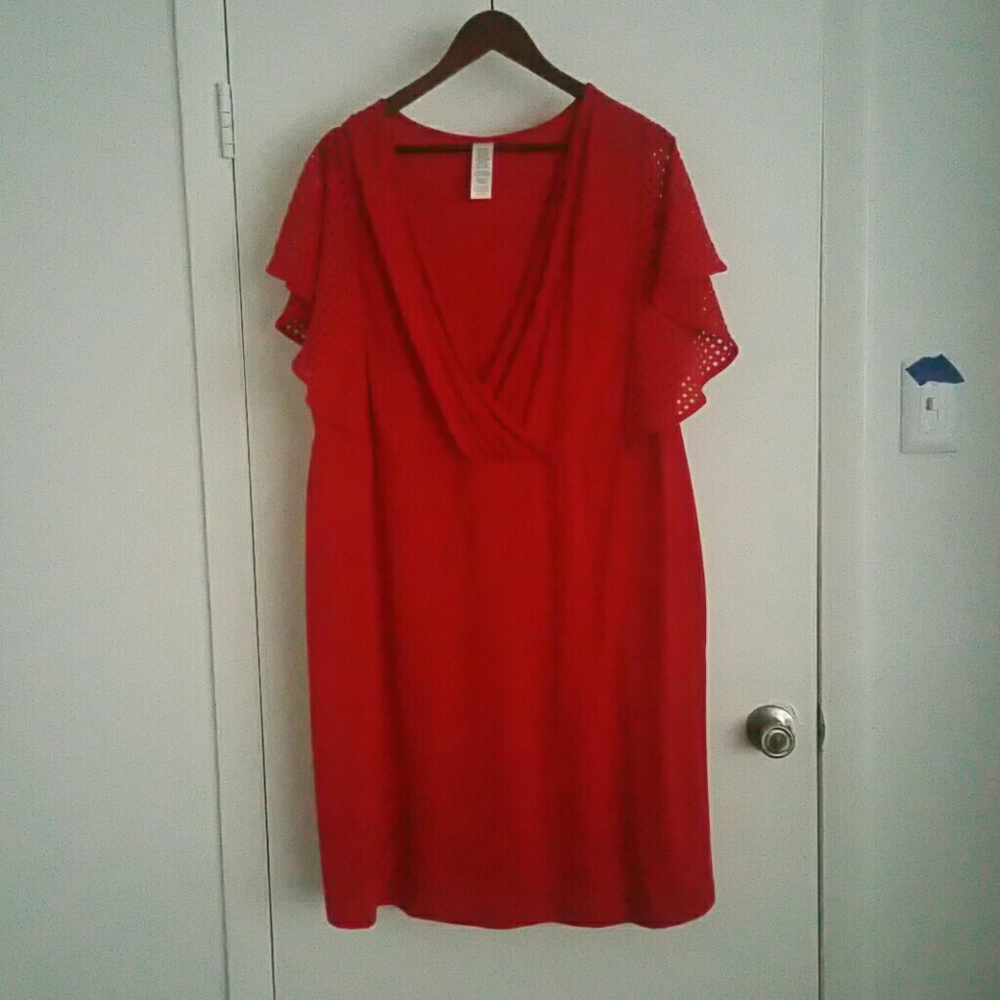 Red Cross front dress