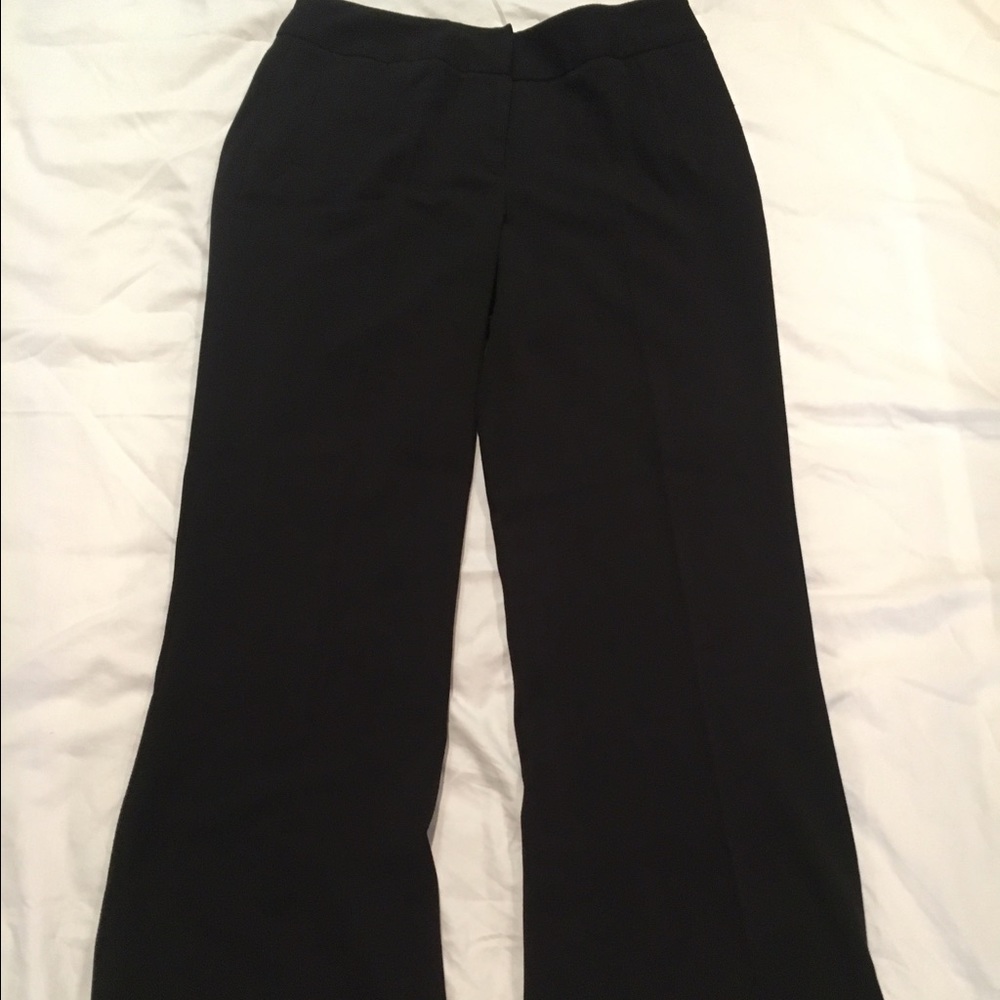 Rafaella Wide Leg Cuffed Pant-Black