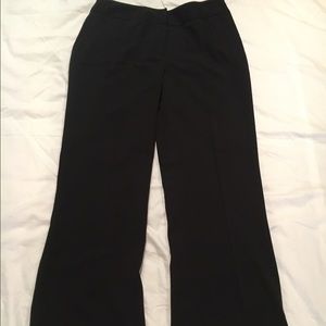 Rafaella Wide Leg Cuffed Pant-Black