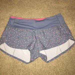 Gray Speckled Lululemon Shorts
