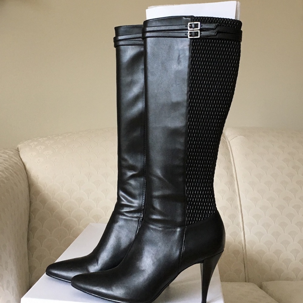 NWT, blk Calvin Klein Riana Dress Boots