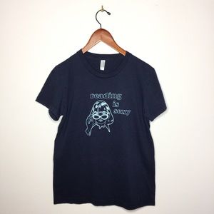 American Apparel "Reading Is Sexy" Tee.