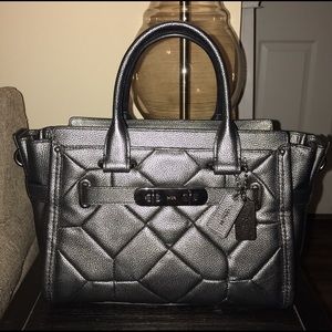 Coach Swagger 27 in Patchwork Gunmental