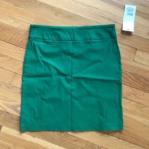 Stretch knee length skirt