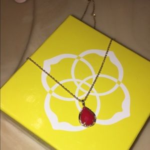 Red kiri pendant necklace KENDRA SCOTT