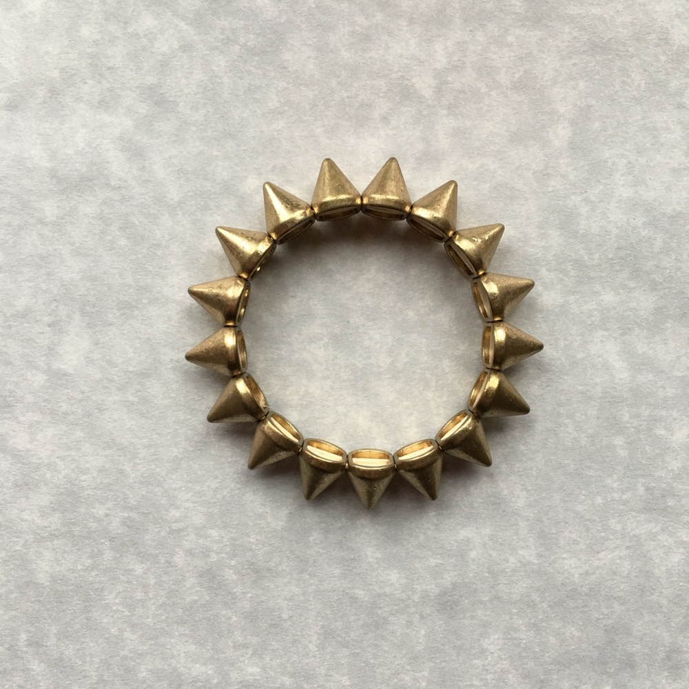 Francesca's Gold Spiked Bracelet