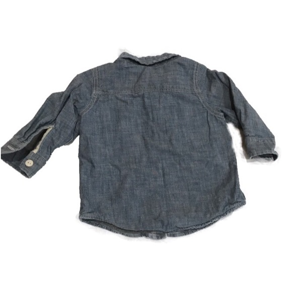 Baby Gap - LINED - Chambray Button Down -Like New! - Picture 2 of 3