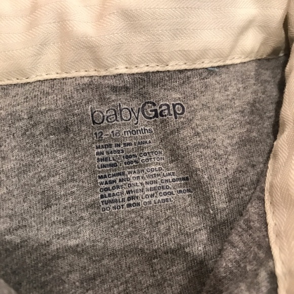 Baby Gap - LINED - Chambray Button Down -Like New! - Picture 3 of 3