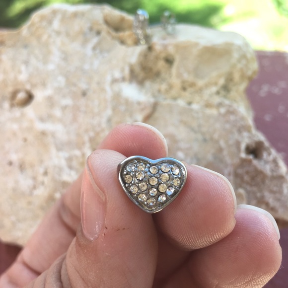 Stainless Steel Heart Ring and Earring Set - Picture 4 of 5