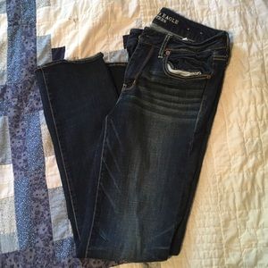 American Eagle jeans size 8- Straight leg