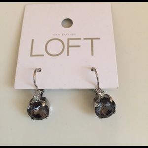 LOFT Black/Grey Sparkle Earrings