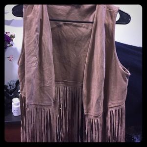 Suade brown vest.
