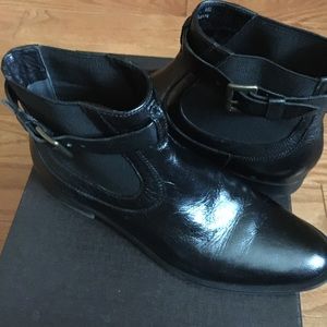 Leather ankle boots
