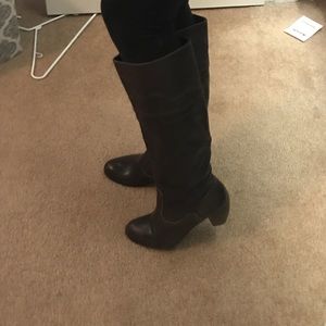 The Mix Chocolate Brown Leather Boots