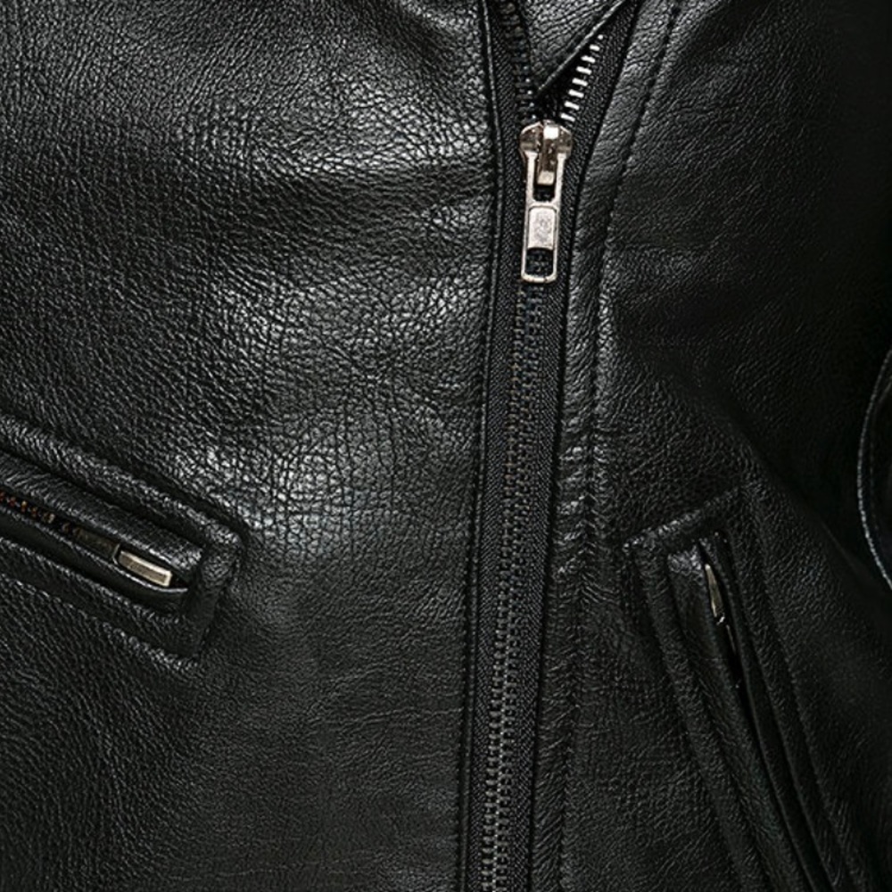 Black vegan leather jacket *NEW WITH TAGS* - Picture 5 of 6