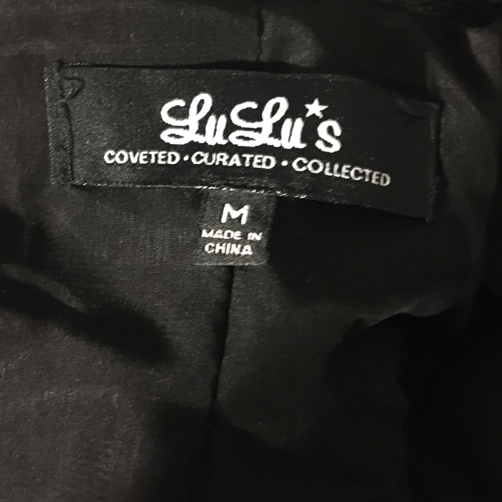 Black vegan leather jacket *NEW WITH TAGS* - Picture 6 of 6