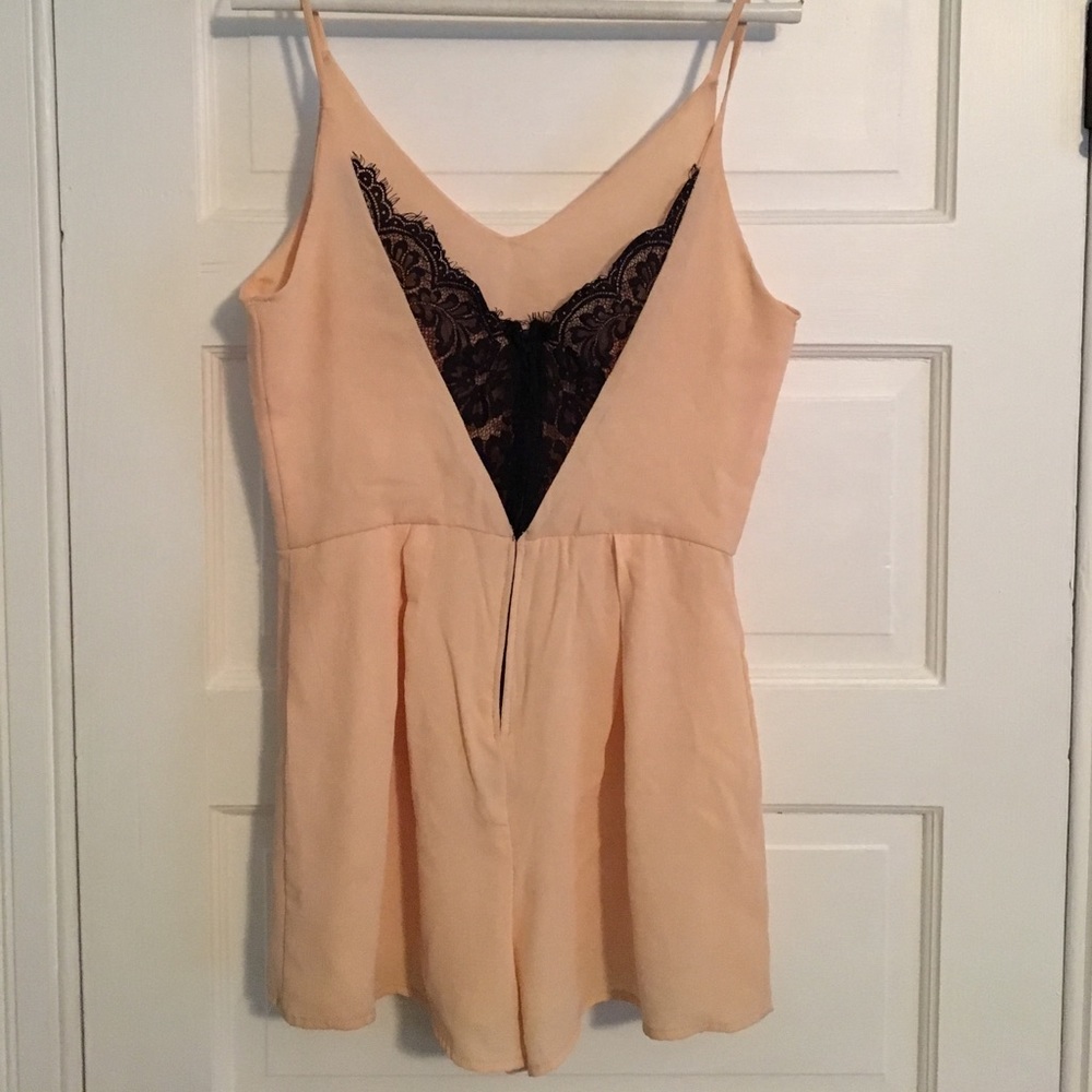 SUPER CUTE Charlotte Russe Baby Pink Romper