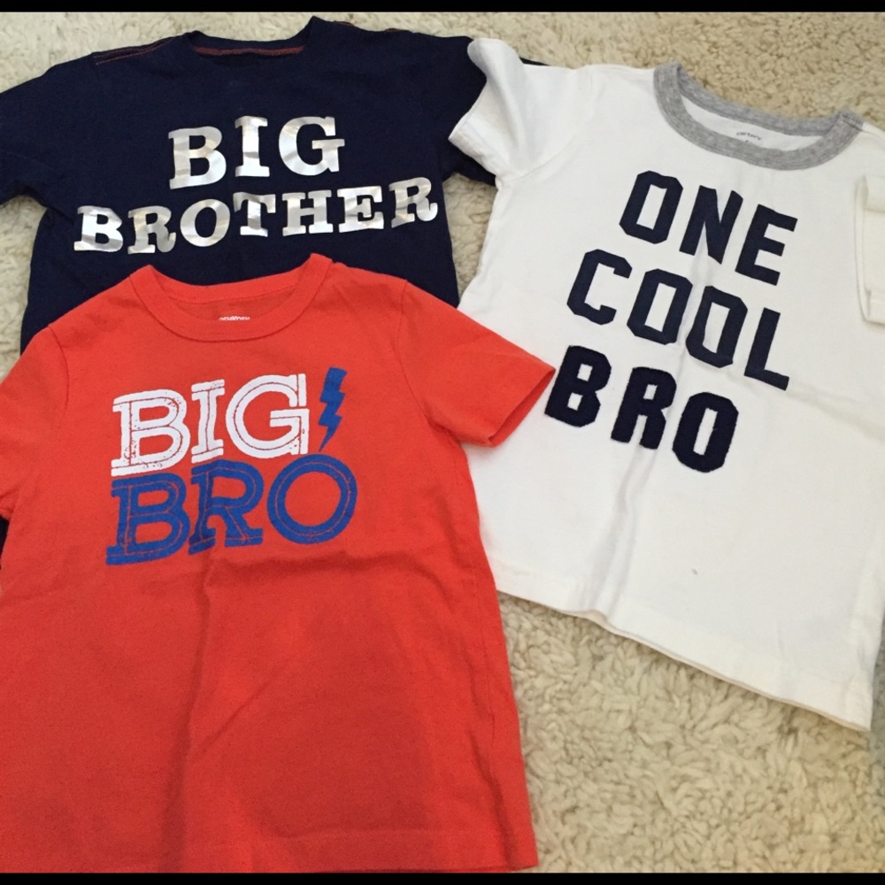 🚫donated Lot of three big brother tshirts size 4