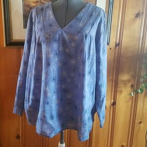 CJ Banks 3x Blue Blouse