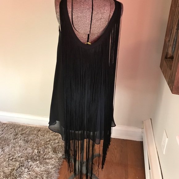 BCBG fringe back swing dress! Worn once! - Picture 2 of 4