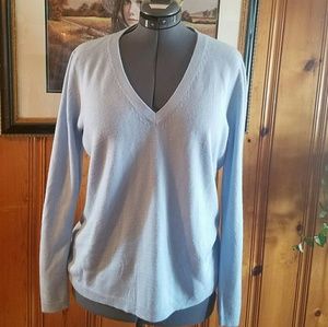 Baby Blue Avenue 22-24 Soft V-neck Sweater.