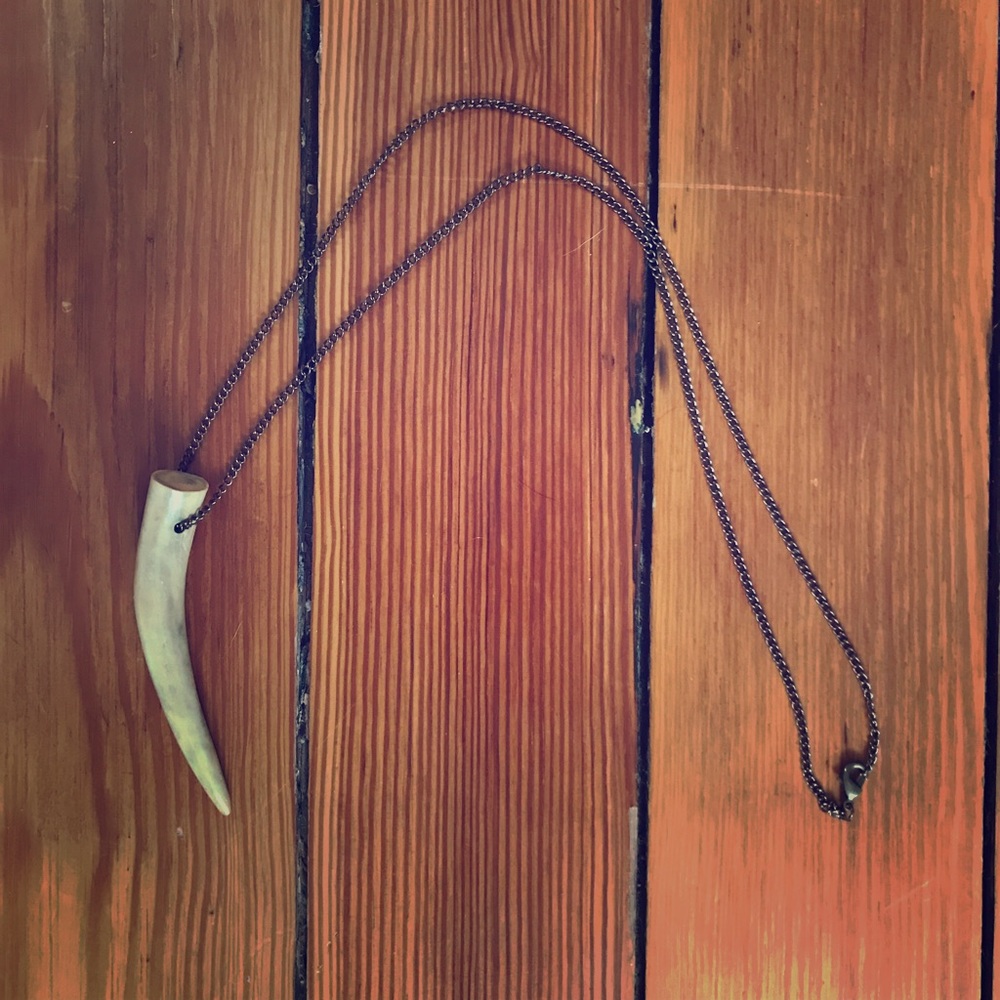 Hand Crafted Deer Antler Necklace