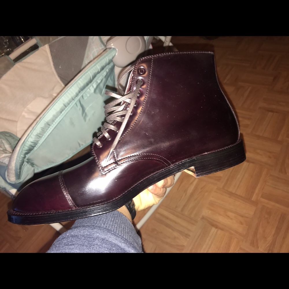 Alden mens handmade cap toe boots size 12 - Picture 4 of 4